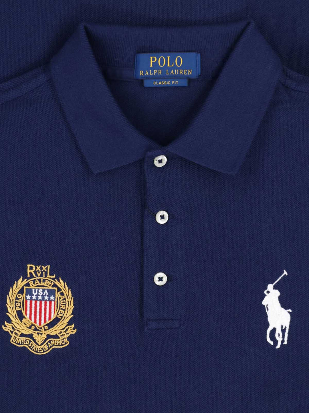 POLO RALPH LAUREN Classic Fit Polo Shirt with USA Prints | ShopSimon