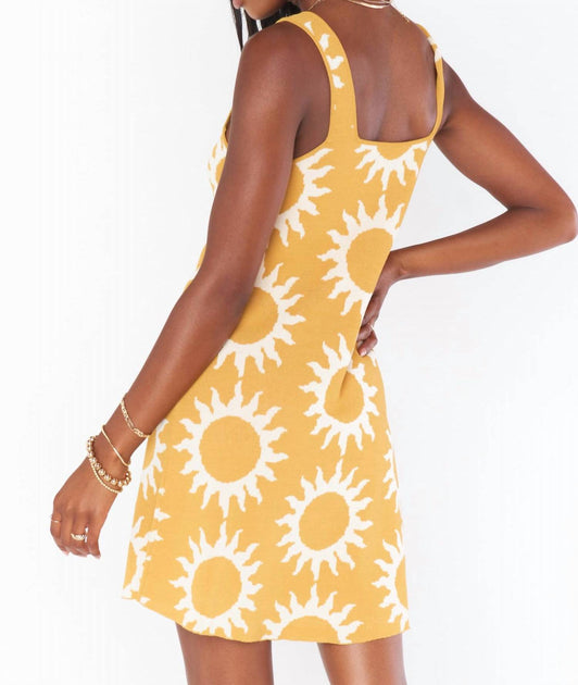Show Me Your Mumu Mellow Mini Dress In Paradise Sun Knit | ShopSimon