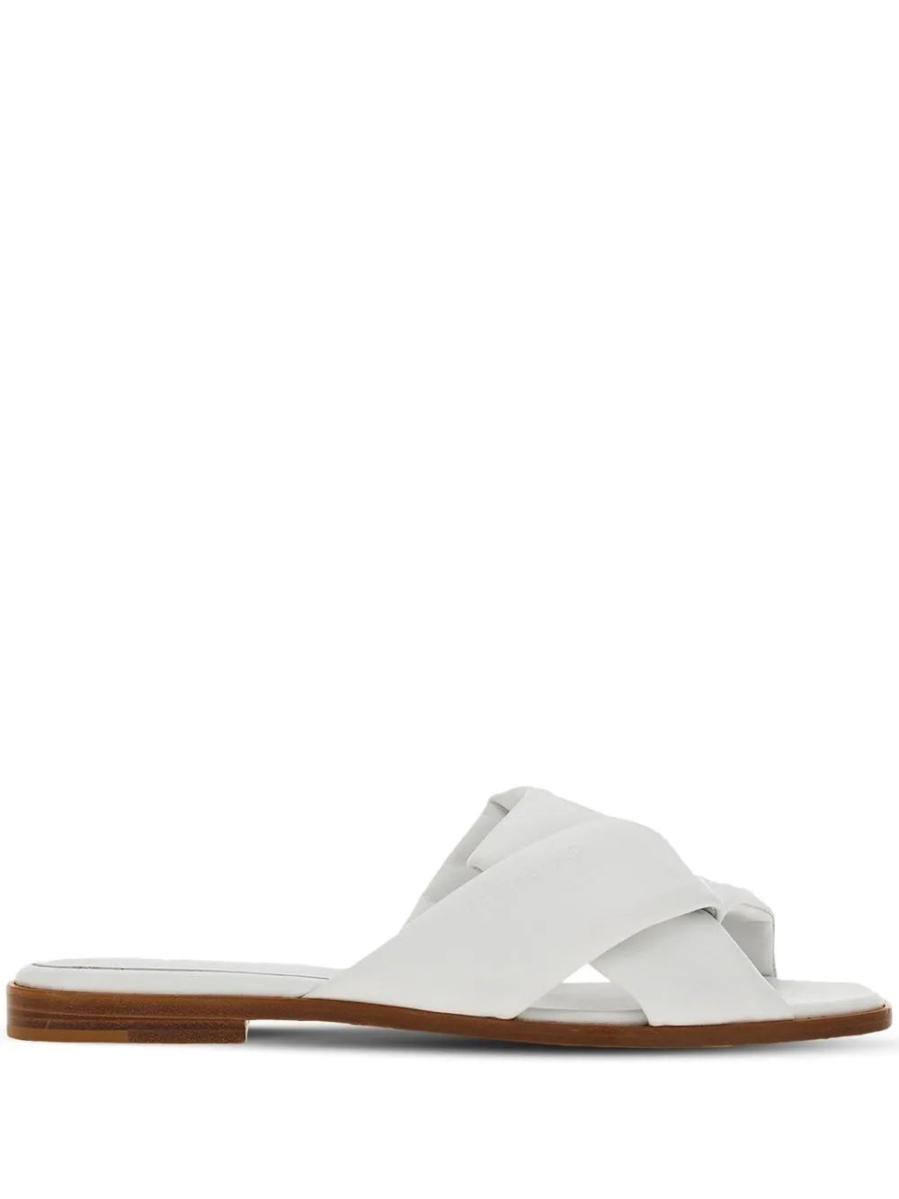 Salvatore Ferragamo Ferragamo Knot-Detail Leather Slides