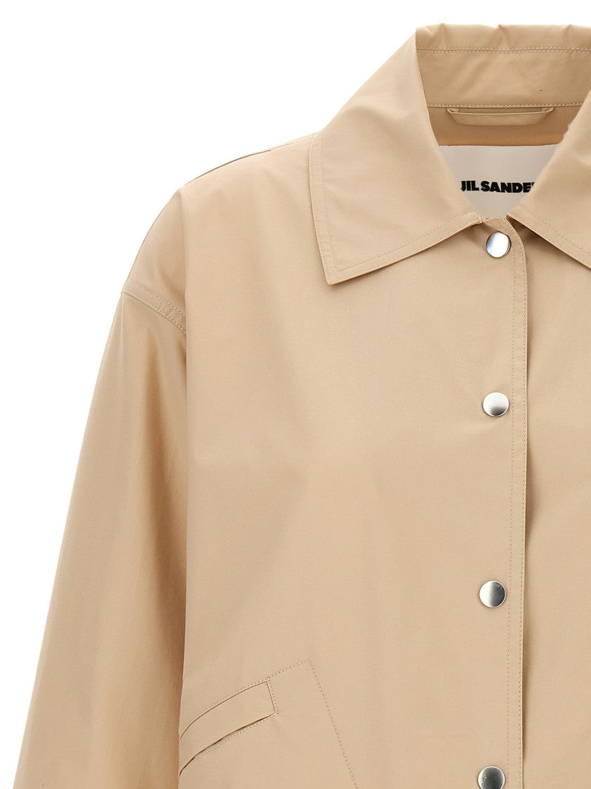 Jil Sander Boxy Light Cotton Jacket | ShopSimon