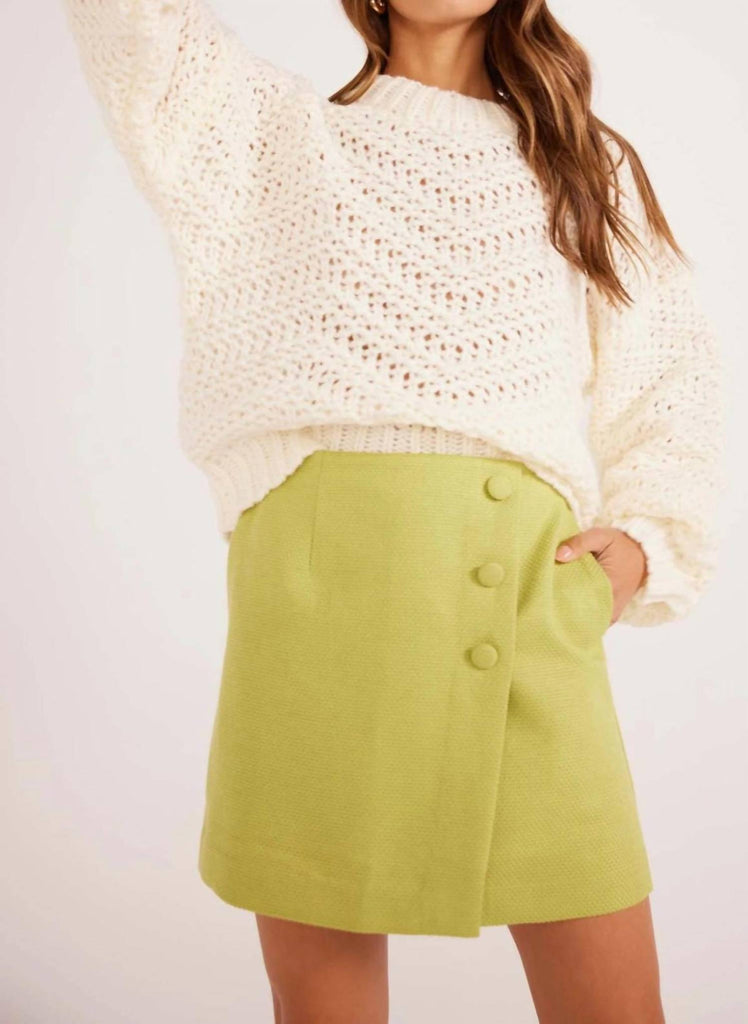 MINKPINK Luna Sweater In Ivory ShopSimon - Main Image