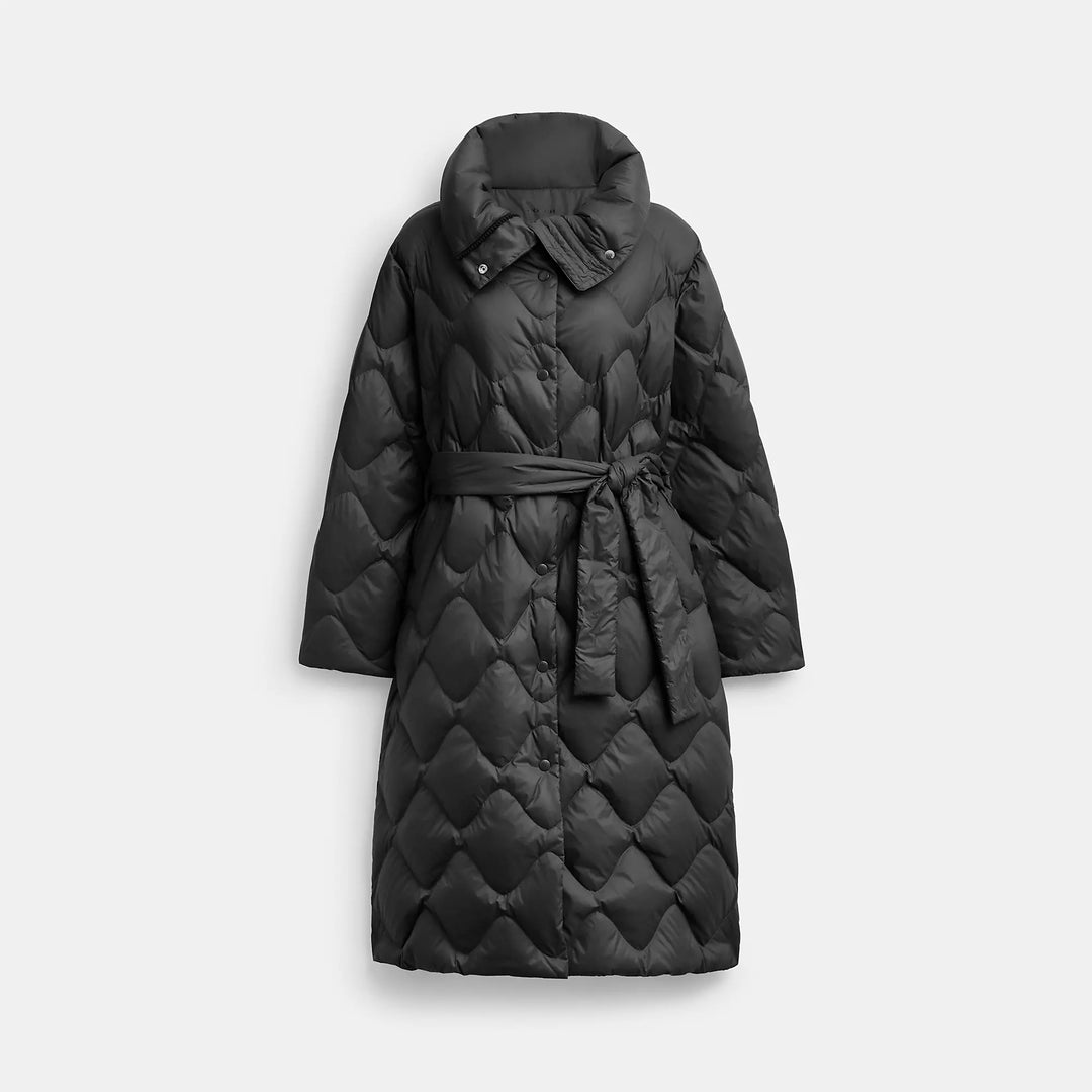 Coach long puffer jacket online