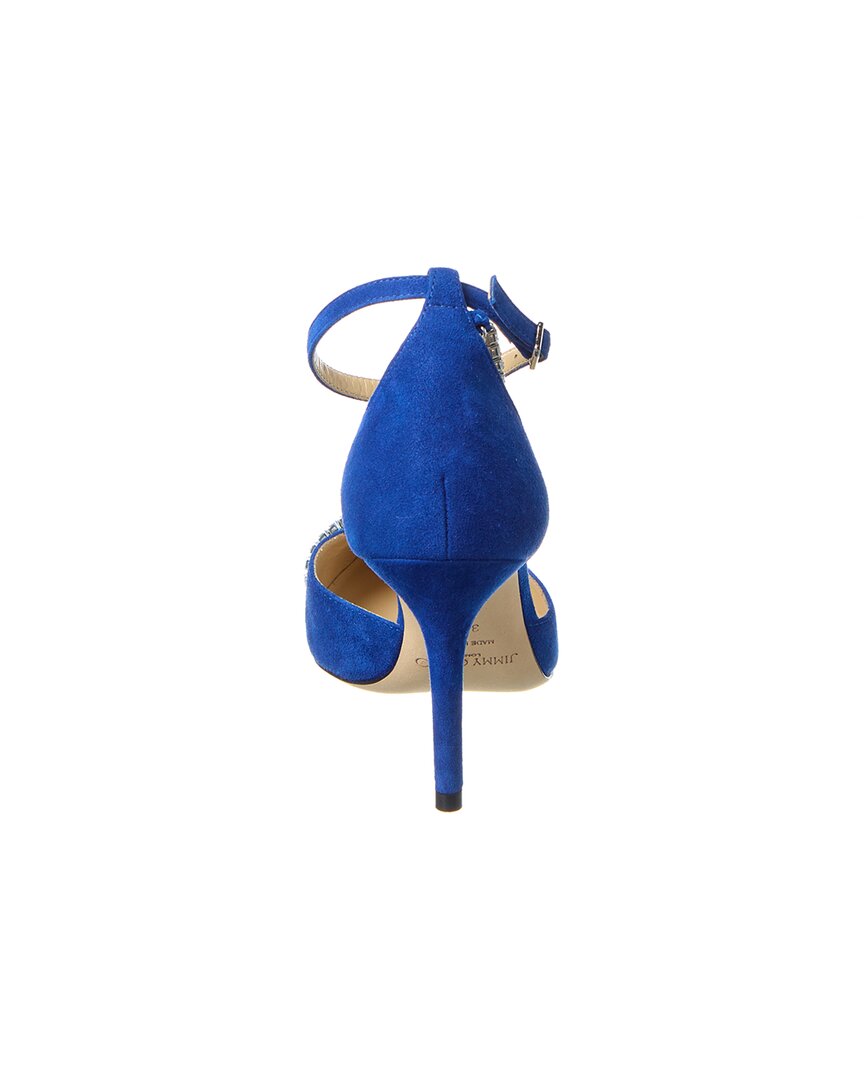 Jimmy Choo Talika 85 Suede Pump | ShopSimon