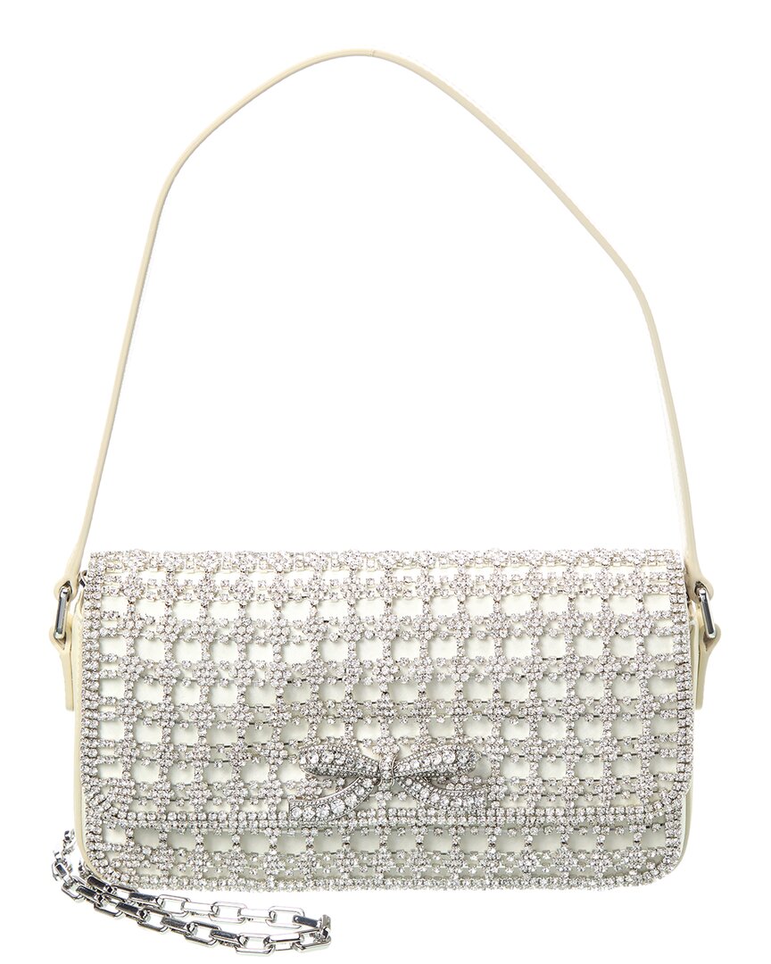 Self Portrait Self-Portrait Crystal Leather Baguette Bag | ShopSimon