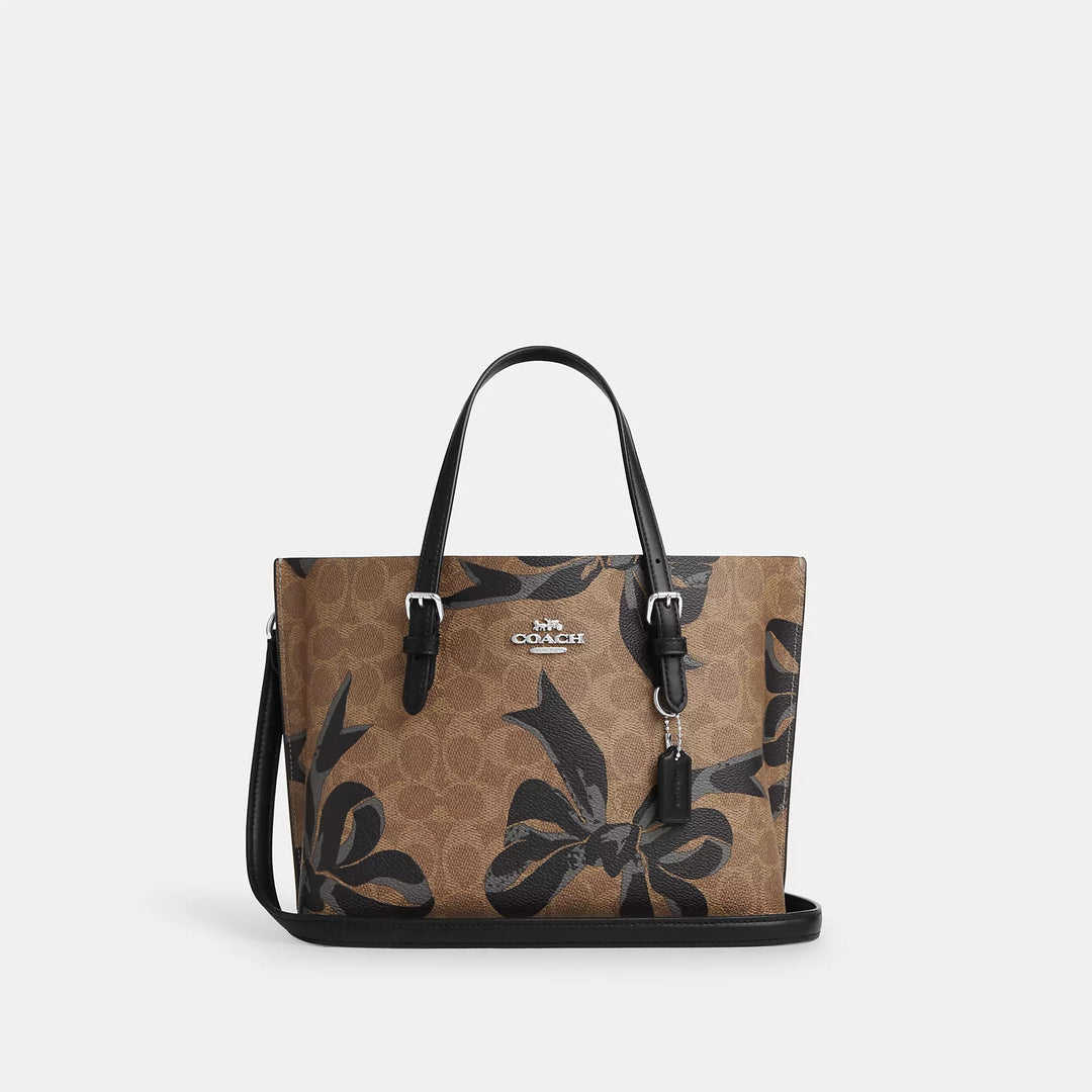 COACH - ♡⃛ Coach Outlet Mollie Tote Bag 25 In Signature Canvas With Bow