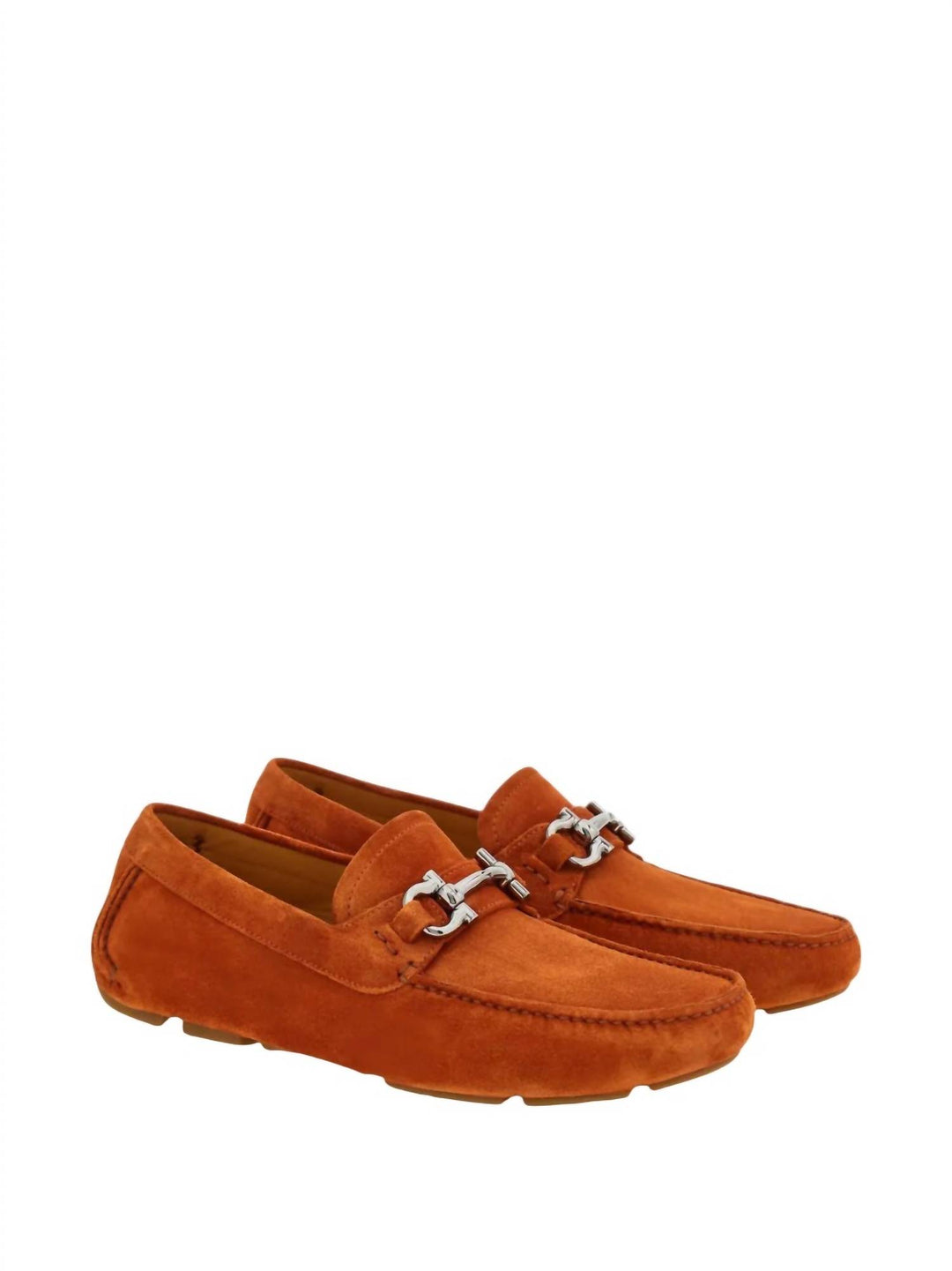 Salvatore Ferragamo Gancini Logo Suede Drivers Ferragamo Gancini Suede Driving Shoes | Blue | FARFETCH AO main image 2