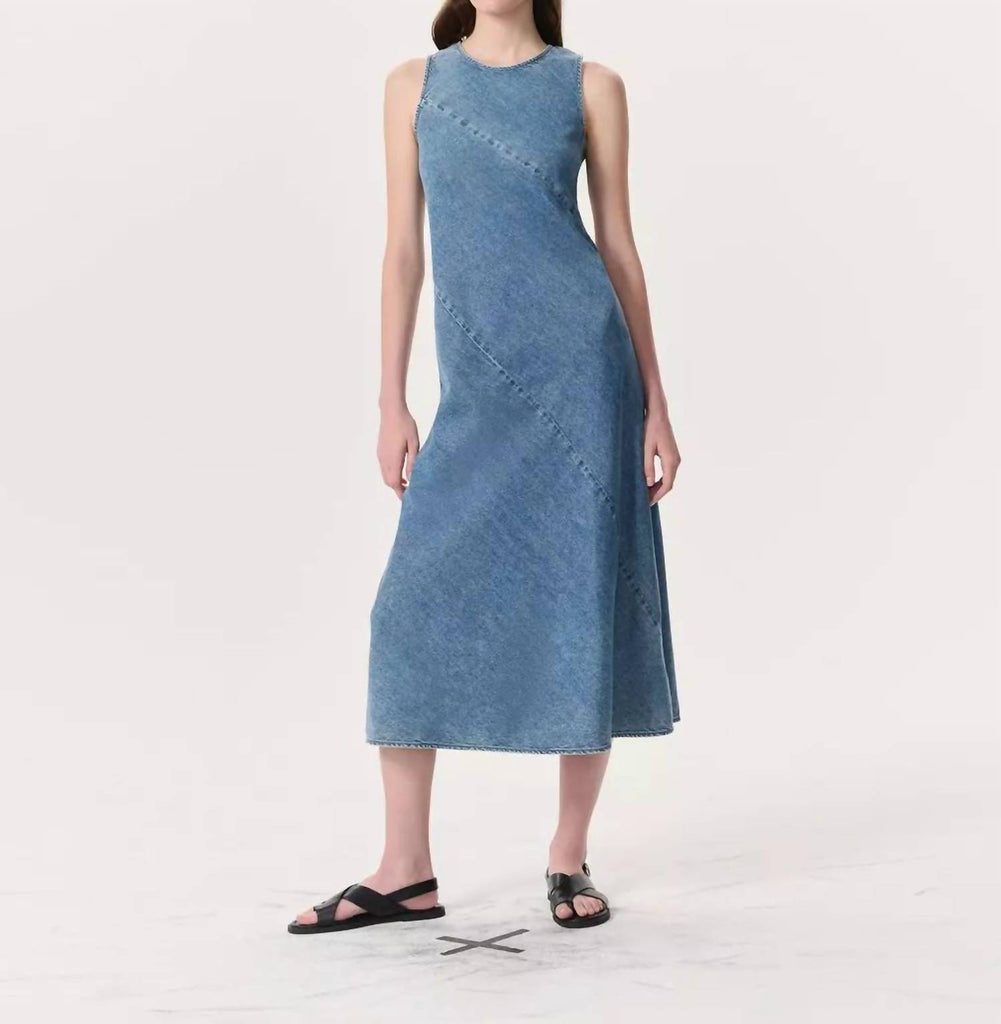 Rag Bone Ultra Featherweight Lisbon Denim Dress In Waverly