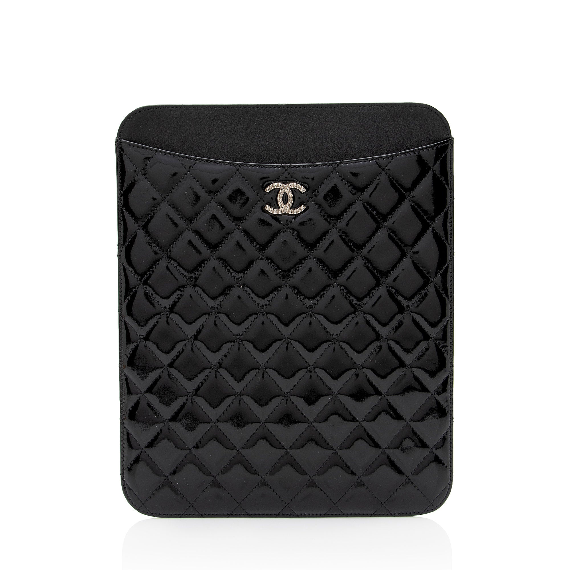 Chanel Chanel Patent Leather CC Brilliant iPad Case,Specials : American Fashion Style Bags On Sale