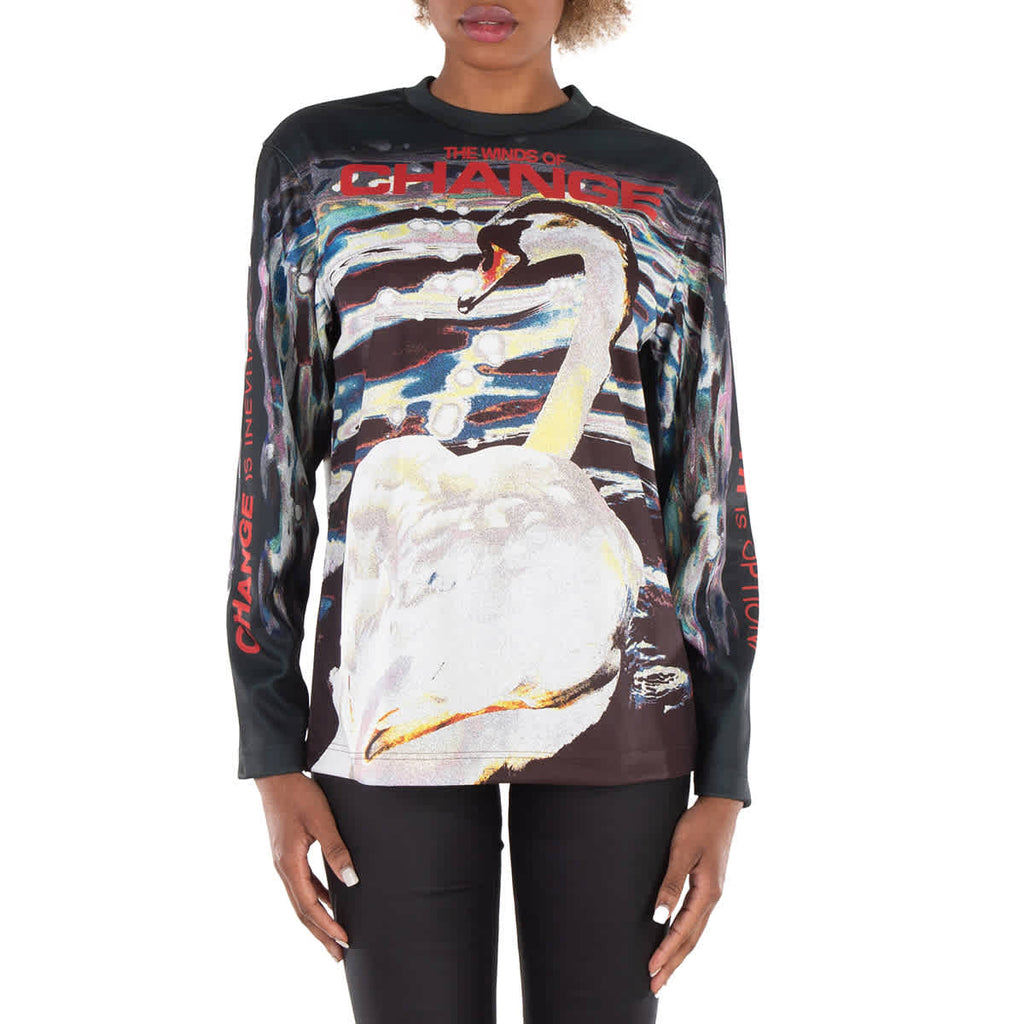 Burberry★素敵！Graphic Printed Long-Sleeve T-Shirt Burberry Graphic-print Long-sleeve T-shirt | ShopSimon