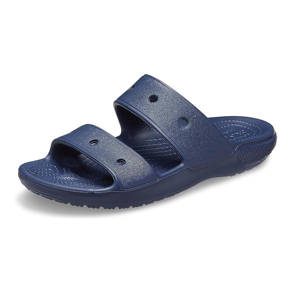 CROCS Two-Tone Slide Sandals in Navy and White s-l400.jpg main image 2