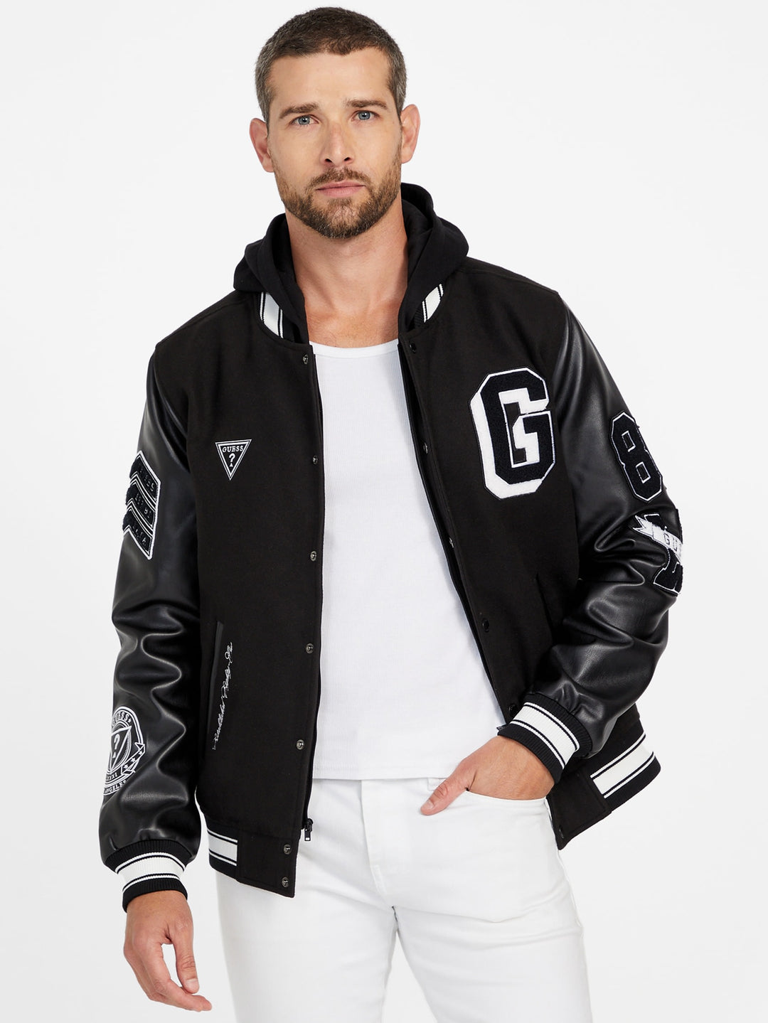 Guess Factory Lark Varsity Jacket | ShopSimon