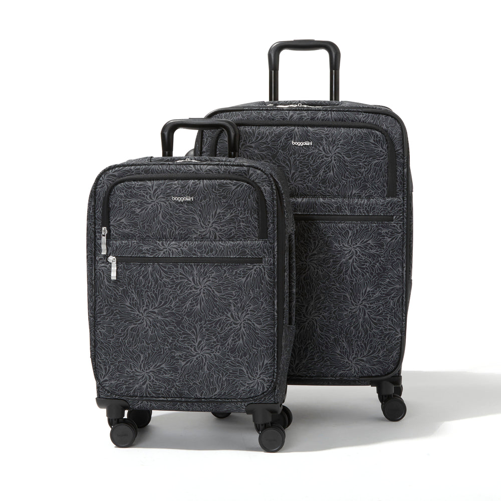 baggallini Luggage Set Carry-On and Large Checked Suitcase Bundle