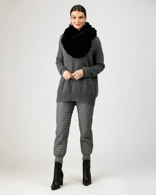 Gorski Knit Rex Rabbit Infinity Scarf | ShopSimon