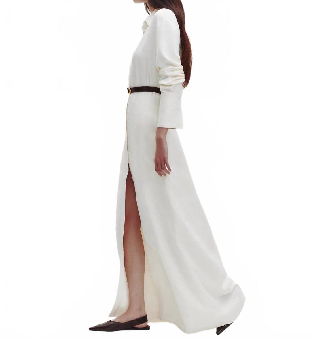 TWP Fiona Shirt Dress In Bone