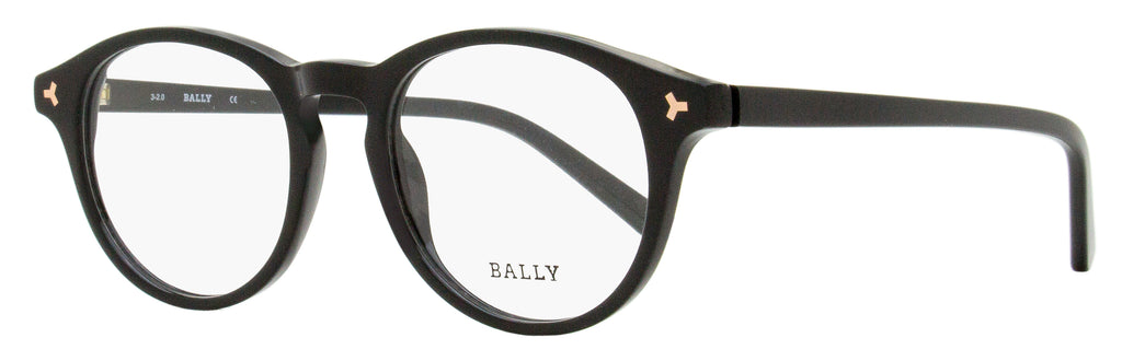 メガネ Bally Eyeglass Frame BY5032 001 Luxury Round Black Bally Eyeglasses Frames BY5032 001 49mm Glasses Women Black