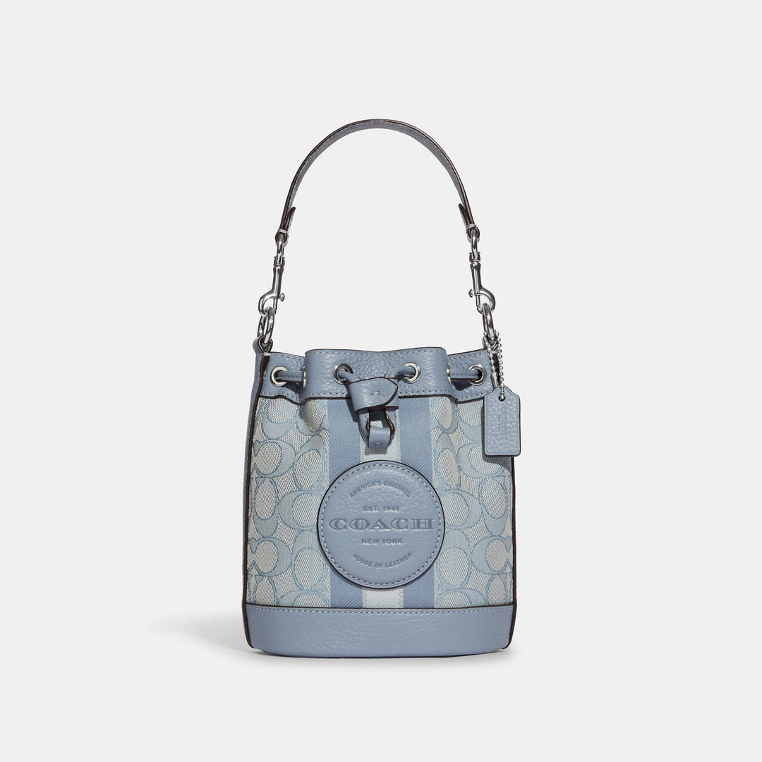 Coach Outlet Mini Dempsey Bucket Bag In Signature Jacquard With