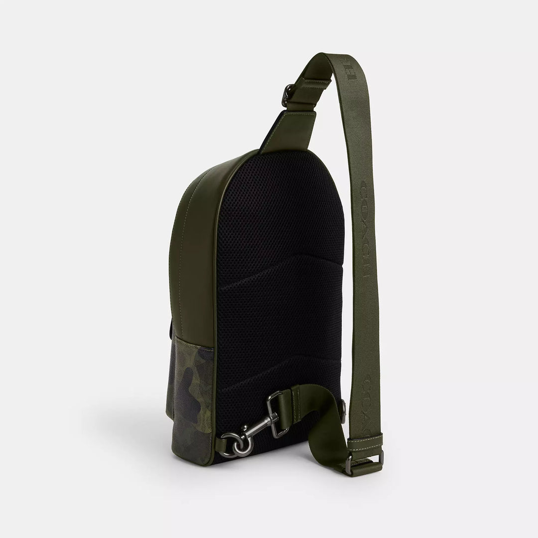 coach charles sling backpack Coach Outlet West Pack In Signature Camo Print