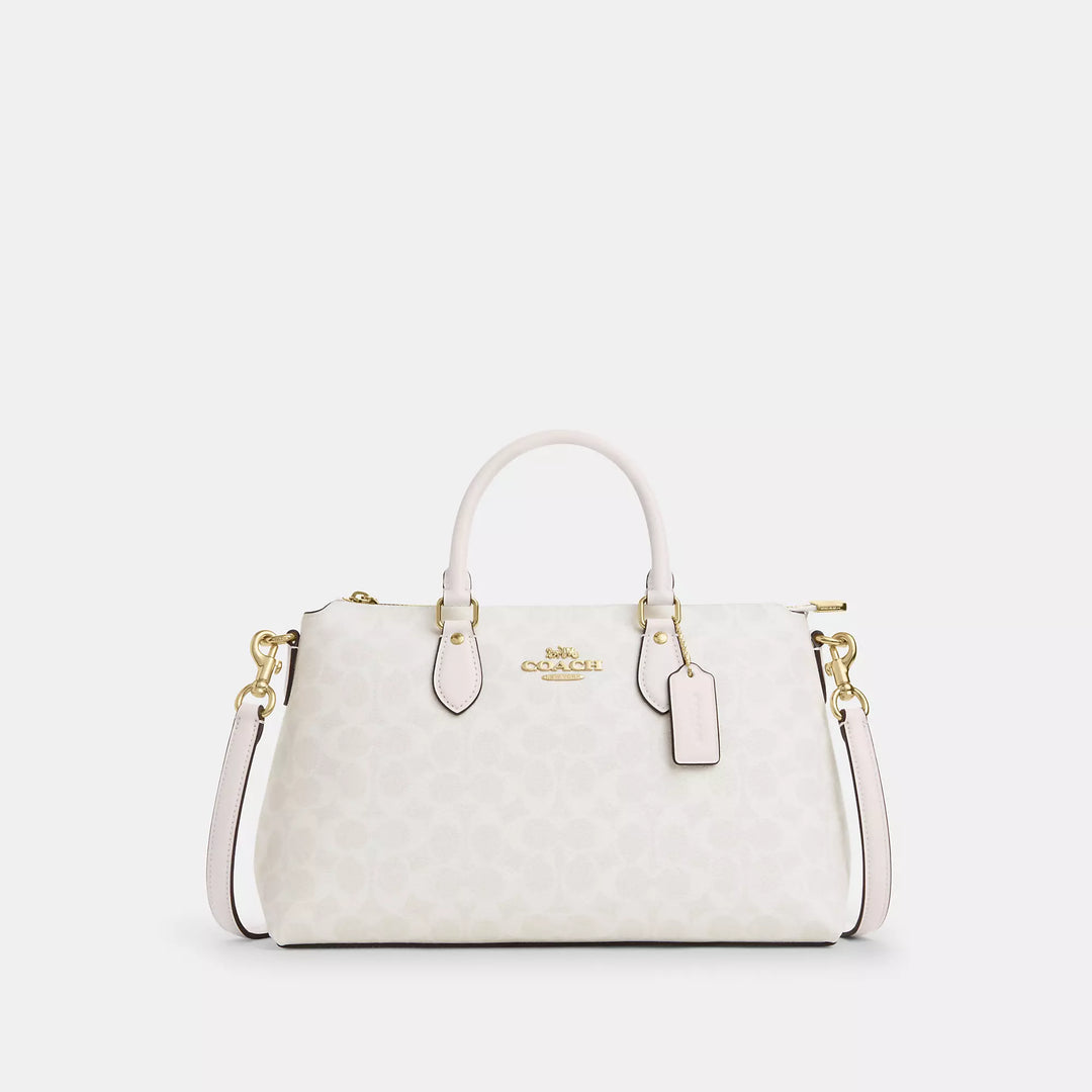Coach Outlet Georgia Satchel Bag In Signature Canvas | ShopSimon