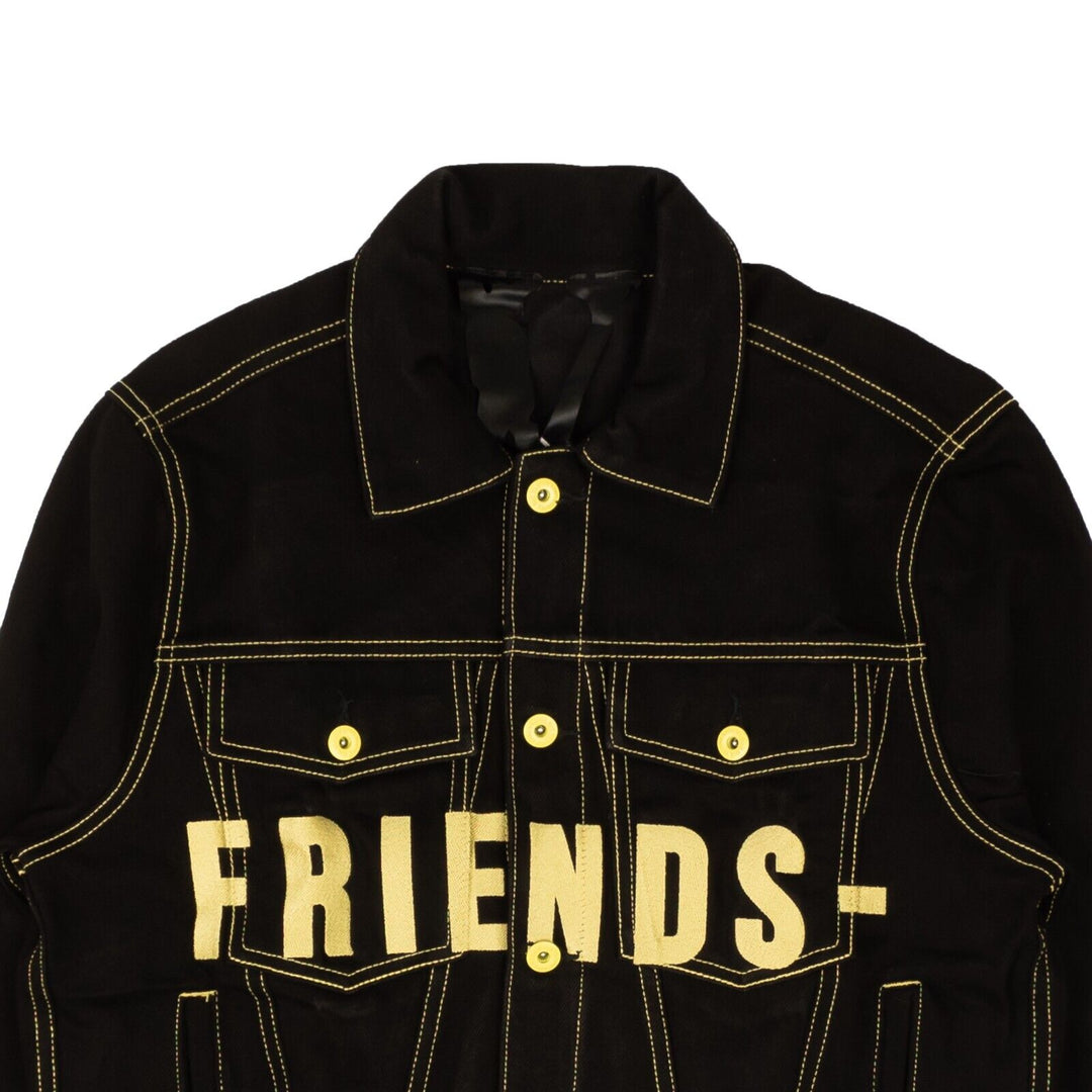 Vlone Friends Denim Jacket - Black/yellow | ShopSimon