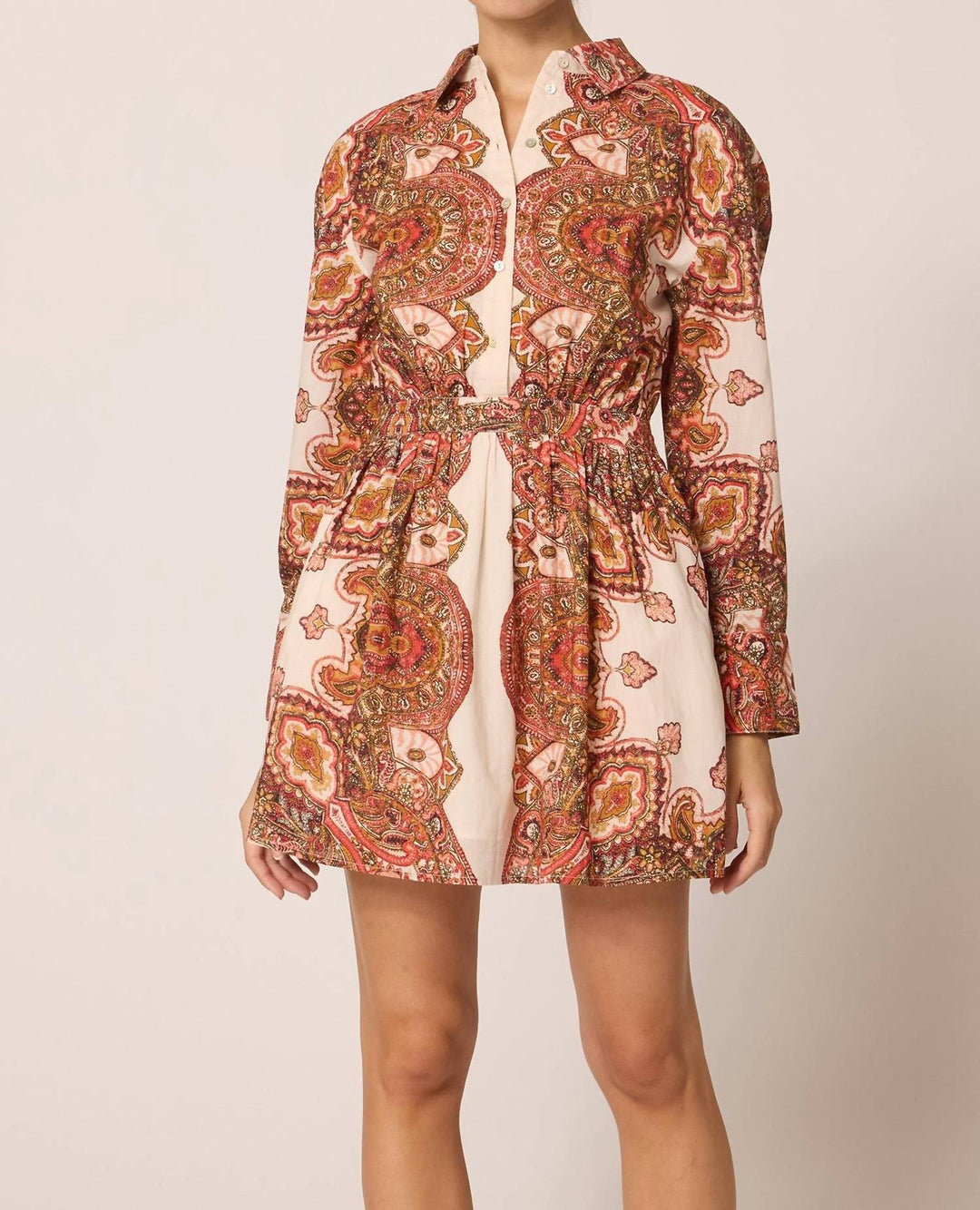 kalova mini dress Cleobella Opal Mini Dress In Foulard Paisley