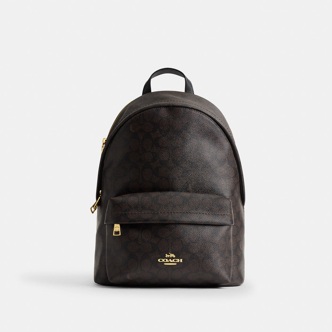 convertible mini backpack in signature canvas Coach Outlet Taylor Small Backpack In Signature Canvas