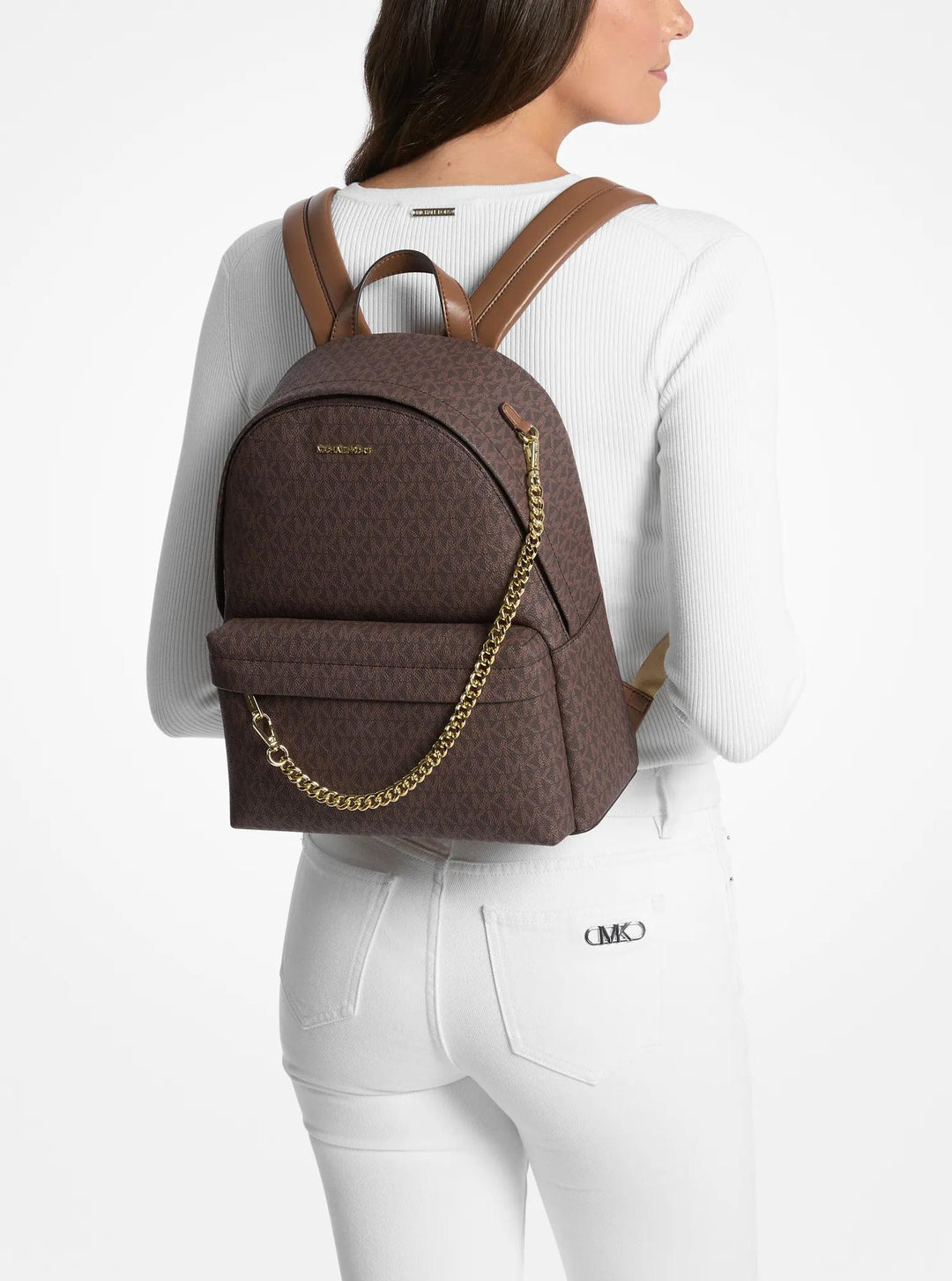 Michael Kors Outlet Slater Medium Signature Logo Backpack | ShopSimon