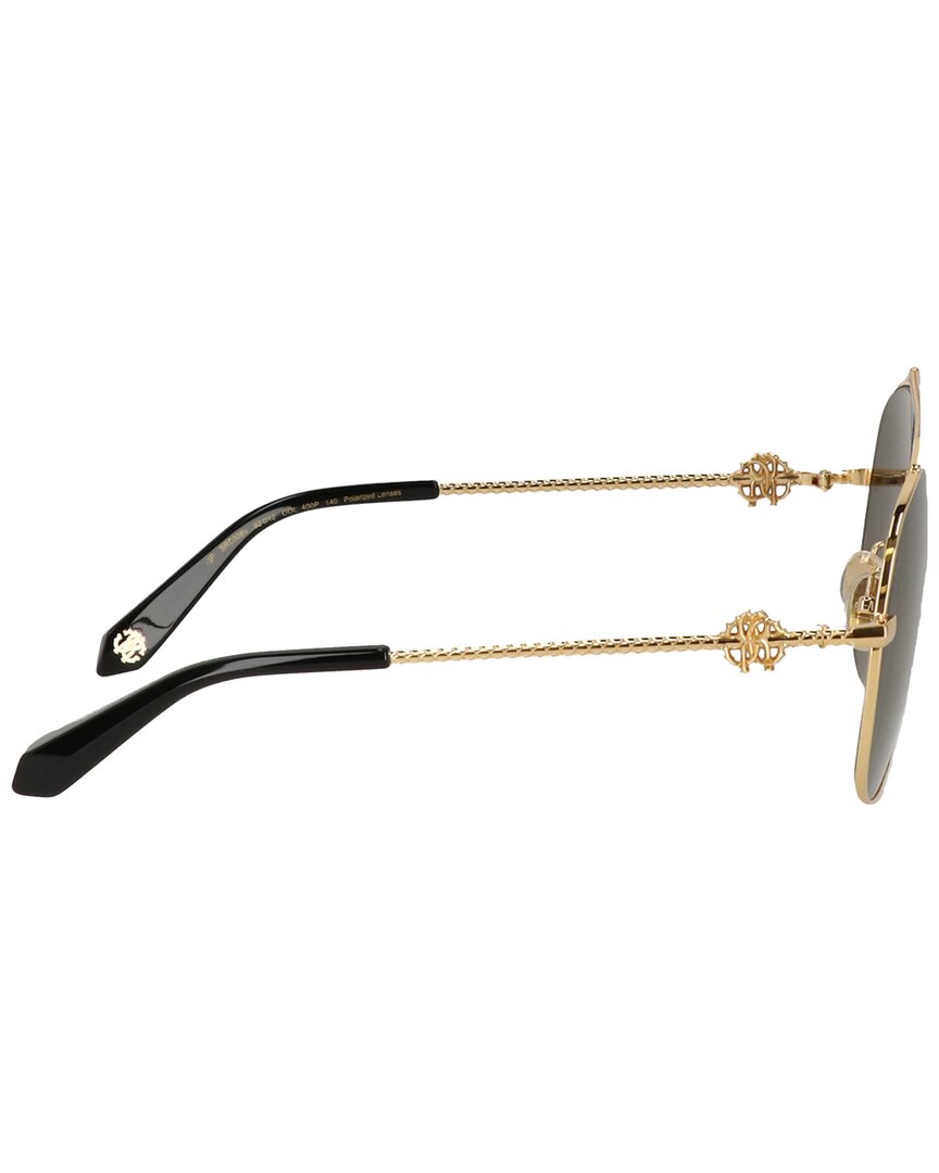 Roberto Cavalli SRC008V 400P Sunglasses Gold Aviator Frame, Polarized Lenses Roberto Cavalli SRC008V 400P | Sunglasses main image 3