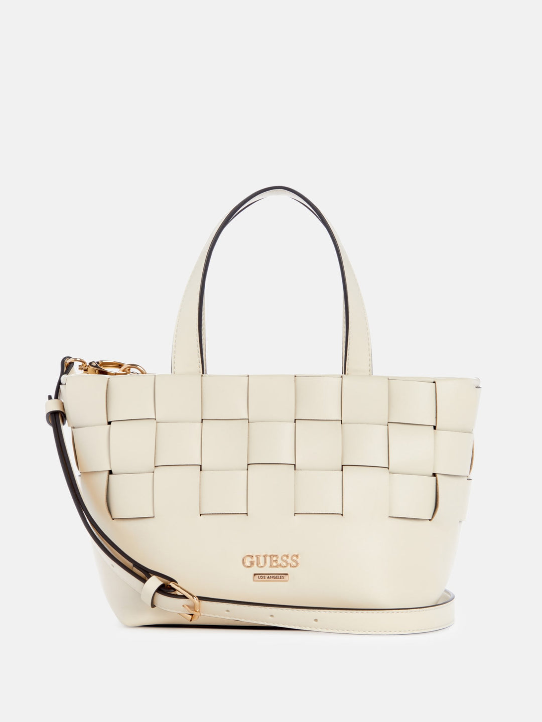 Guess Factory Bordizzo Woven Small Satchel | ShopSimon