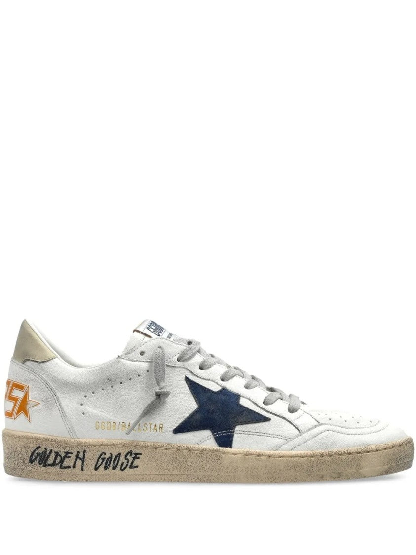 スニーカー Golden  Distressed Low-Top Sneakers With Star Detail Golden Goose Distressed Low-Top Sneakers With Star Detail