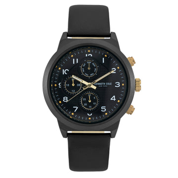 Kenneth Cole 47 mm Quartz Black Dial Men's Watch (Black)