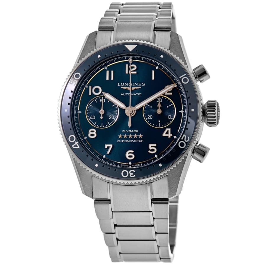 Longines Spirit Flyback Blue Dial Steel Men's Watch L3.821.4.93.6