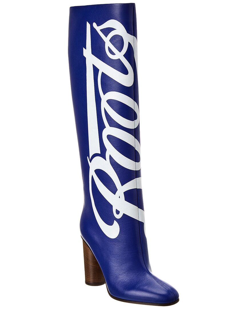 品質一番の Knee-high Leather Boots Hindmarch Anya Boot ShopSimon | 靴