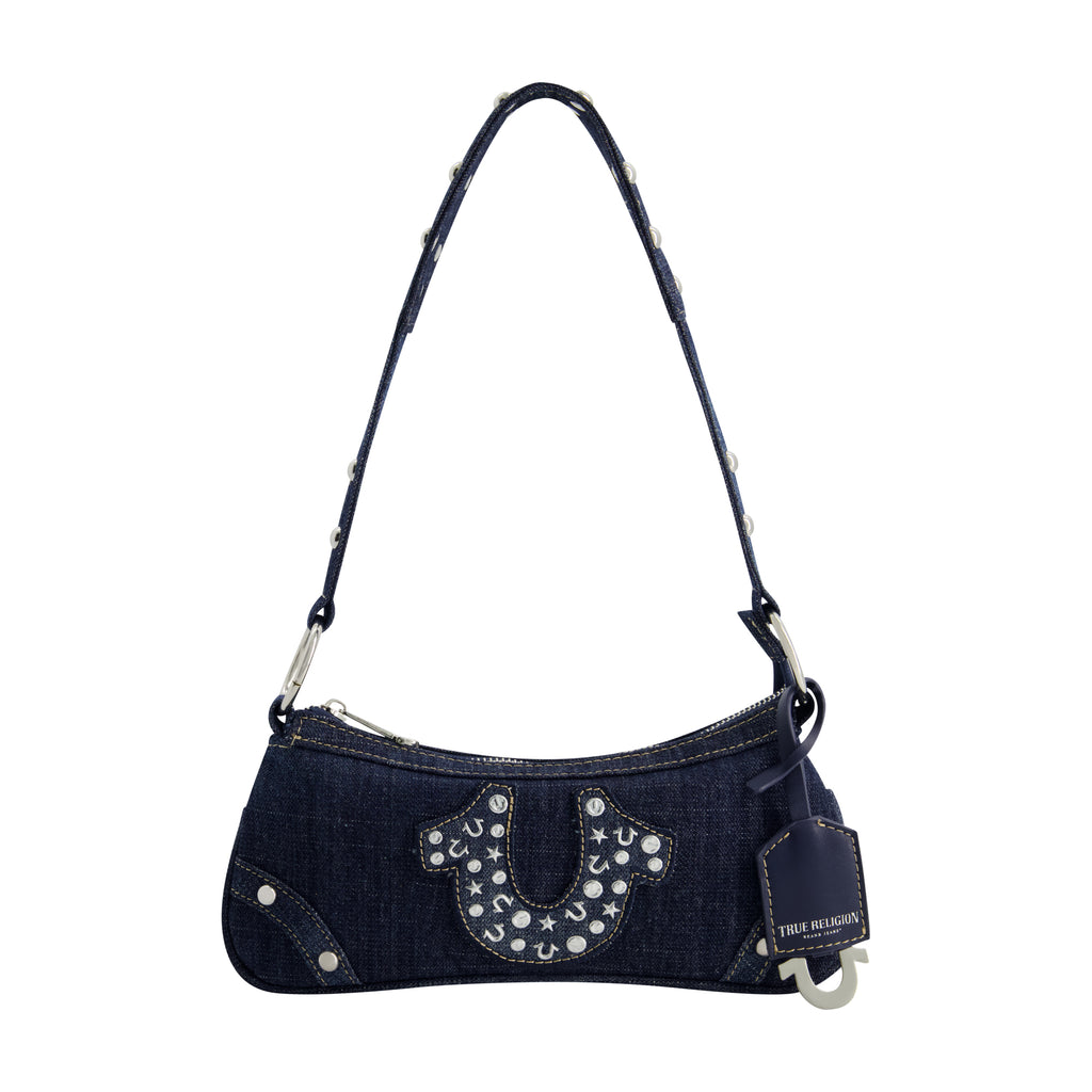 True Religion Studded Horseshoe De Horseshoe Denim Shoulder