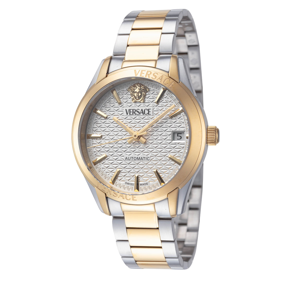 Versace Womens Stainless Steel 35mm Strap Fashion Watch Versace Greca Flourish Two-Tone Women main image 2