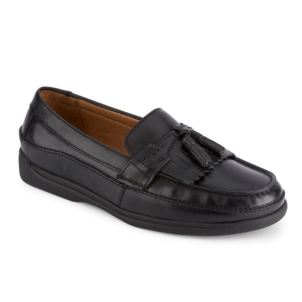 Dockers Mens 11.5 Sinclair Leather Dress Casual‎ Tassel Slip-on Comfort Loafer Dockers Sinclair Moc Toe Tassel Loafers, Black | Loafers  main image 4