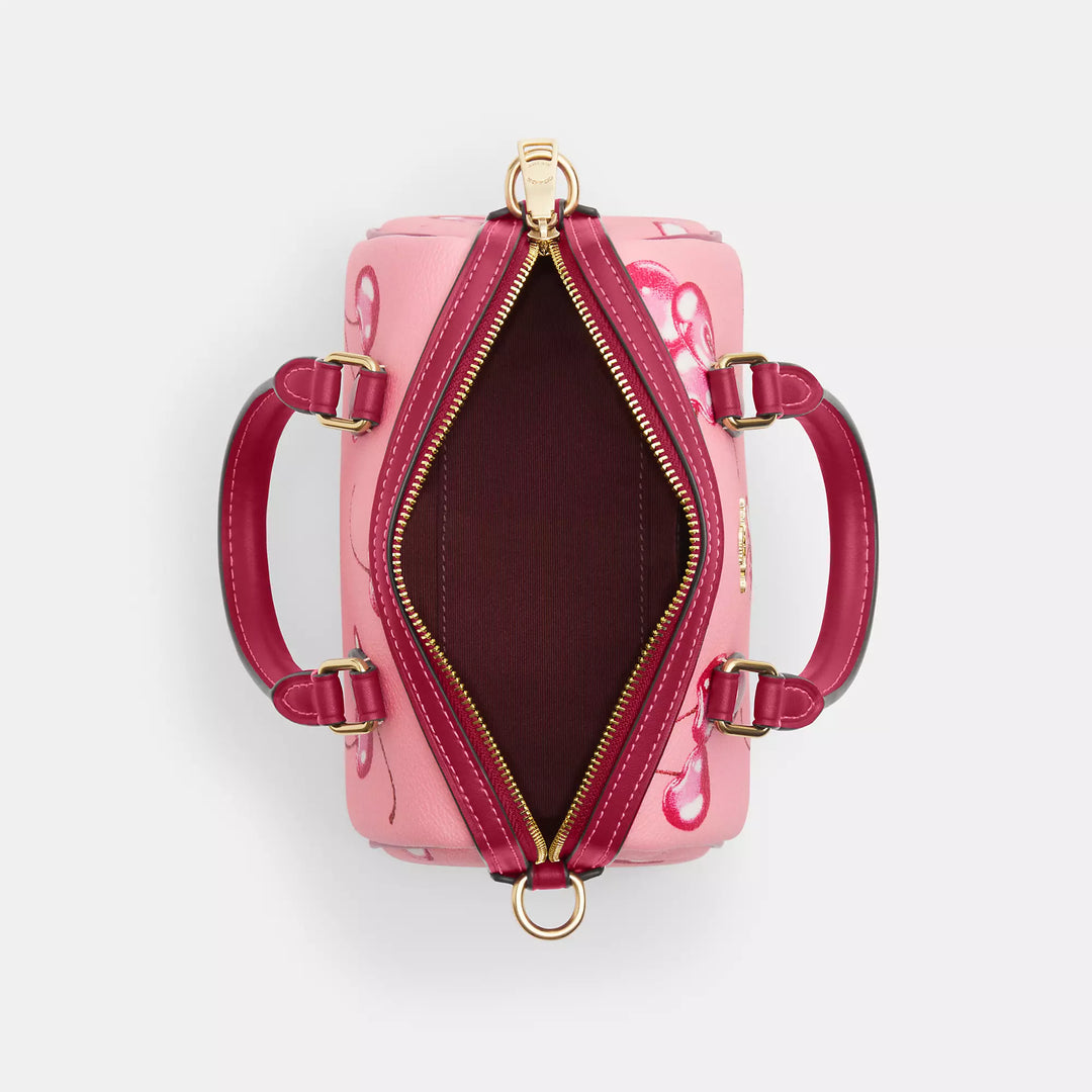 coach cherry mini backpack Coach Outlet Mini Rowan Crossbody With Cherry Print