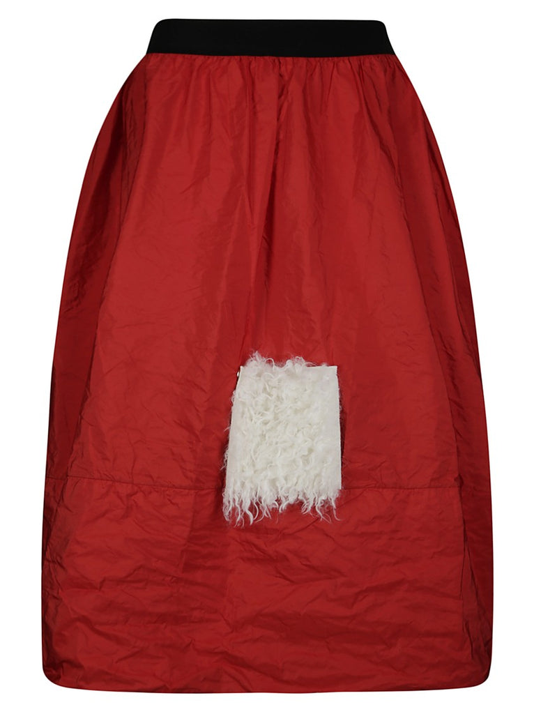 スカート Maria Calderara Maxi Side Slit Sequin Skirt With Taffeta Maria Calderara Maxi Side Slit Sequin Skirt With Taffeta