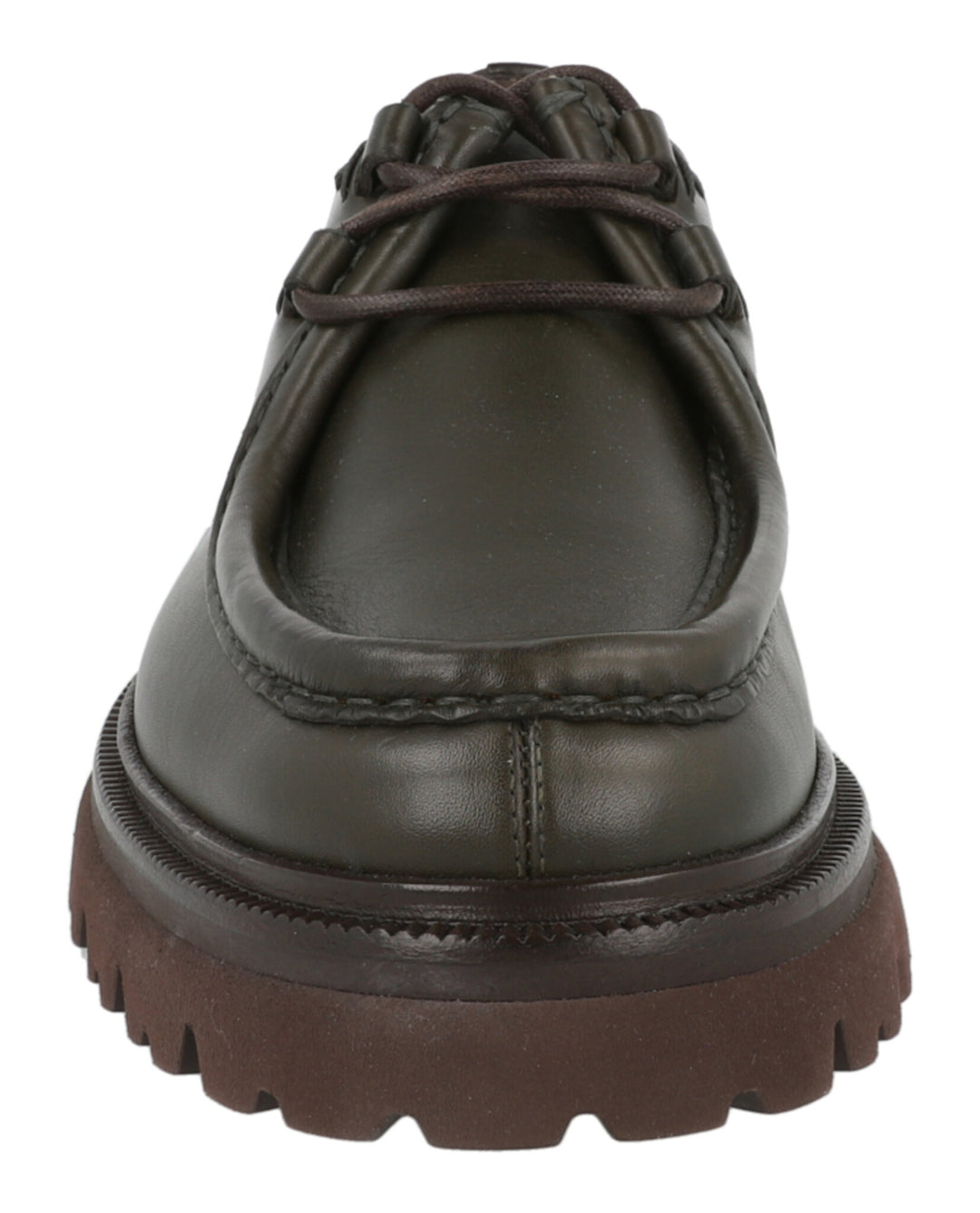 靴 Salvatore Ferragamo Salvatore Ferragamo Italo Leather Lace-Up Loafers | ShopSimon