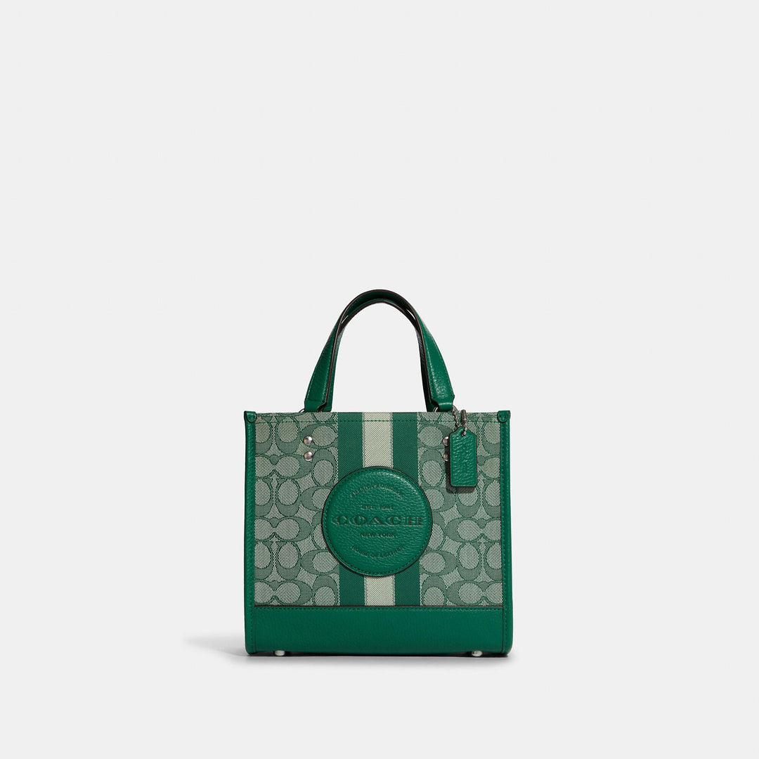 Coach Outlet Dempsey Tote 22 In Signature Jacquard With Stripe And
