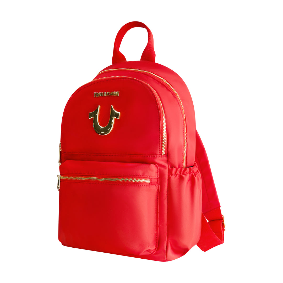 True Religion Zip Pocket Horseshoe Backpack | ShopSimon