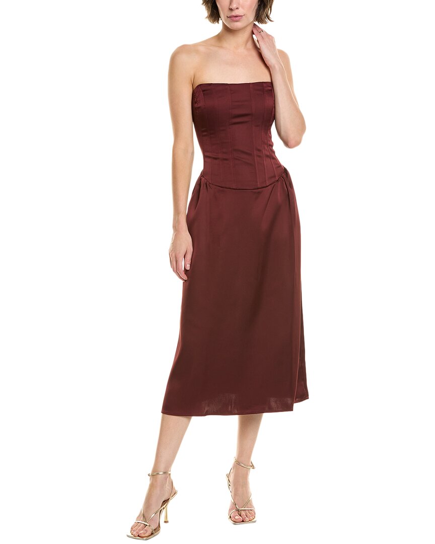 green emerald velvet dress WeWoreWhat Corset Column Midi Dress