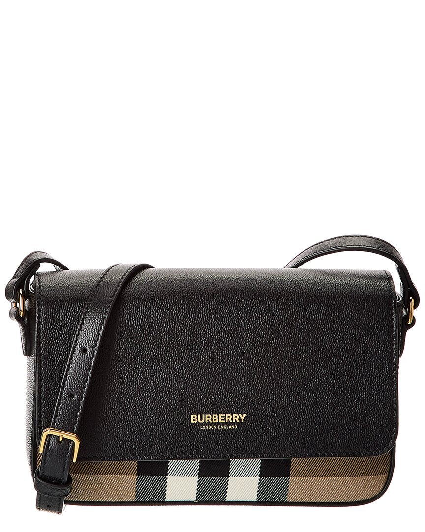 burberry walk in the rain bag Burberry Check Canvas & Leather Crossbody