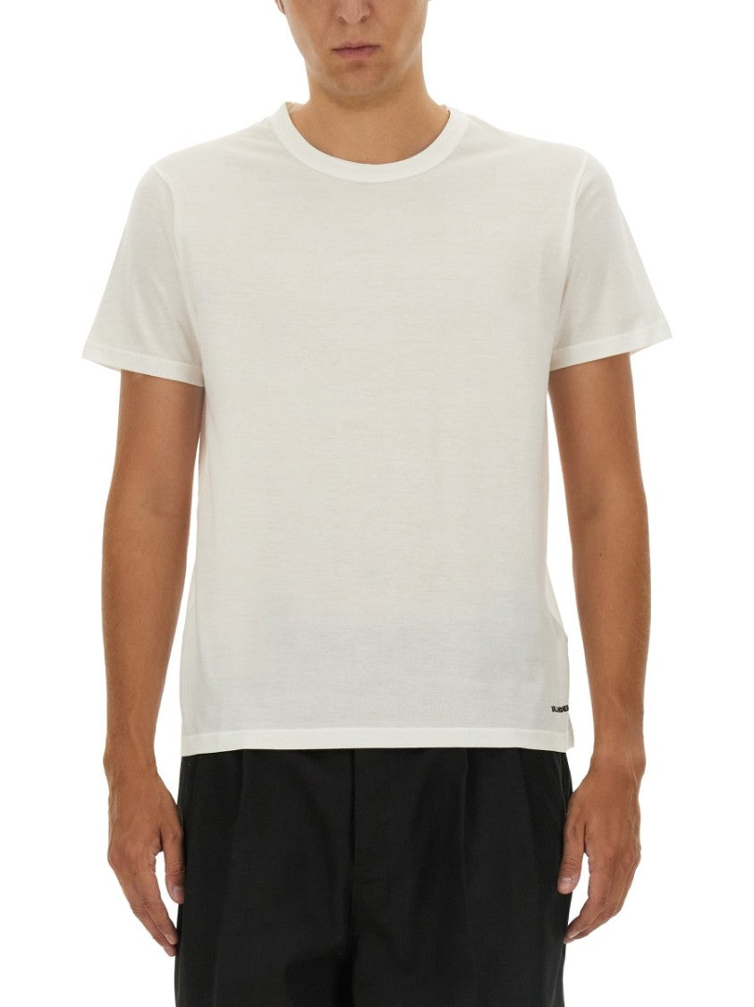 Tシャツ・カットソー Jil Sander Relaxed Fit White Cotton T-Shirt Jil Sander Relaxed-Fit White Cotton T-Shirt | ShopSimon