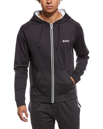 Hugo Boss Men's Zipper Front Cotton Authentic Jacket