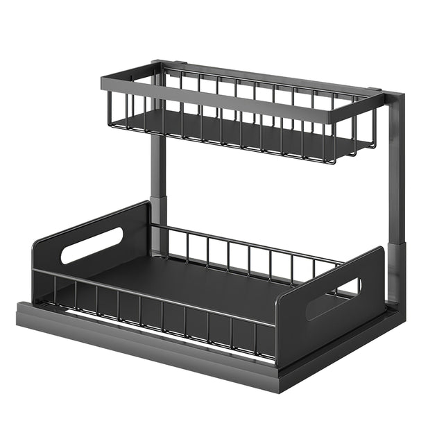 Fresh Fab Finds 2 Tier Under Sink Organizers Pull Out Sliding Drawer ...