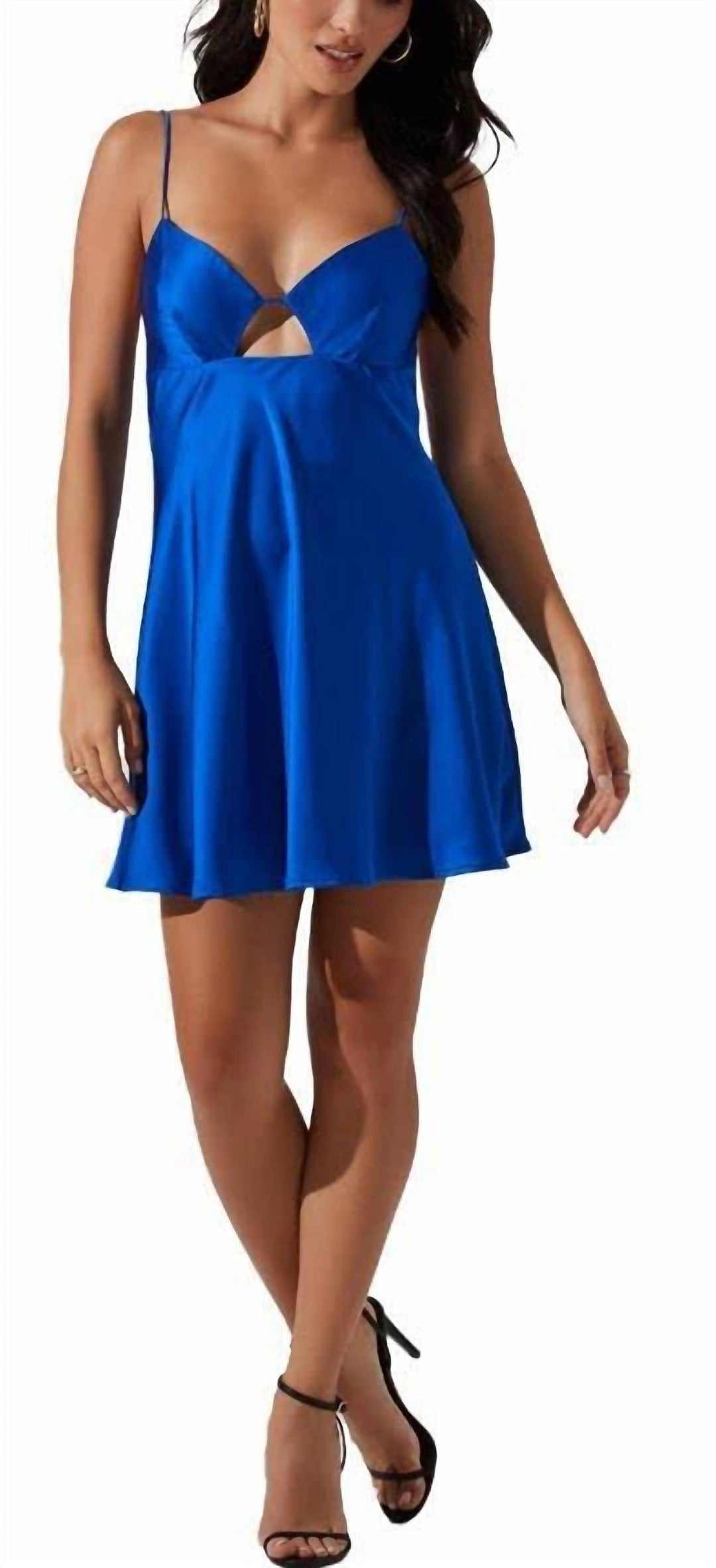 ASTR Inara Dress In Electric Blue