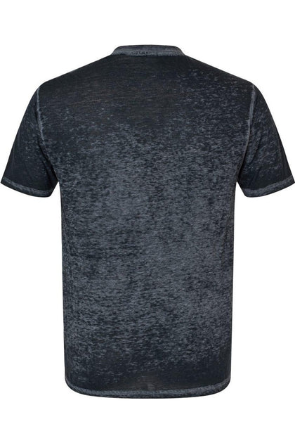 T-shirt Denim Acid Wash Burnout Vintage - Mélange Coton/Poly - Tailles S à 3XL