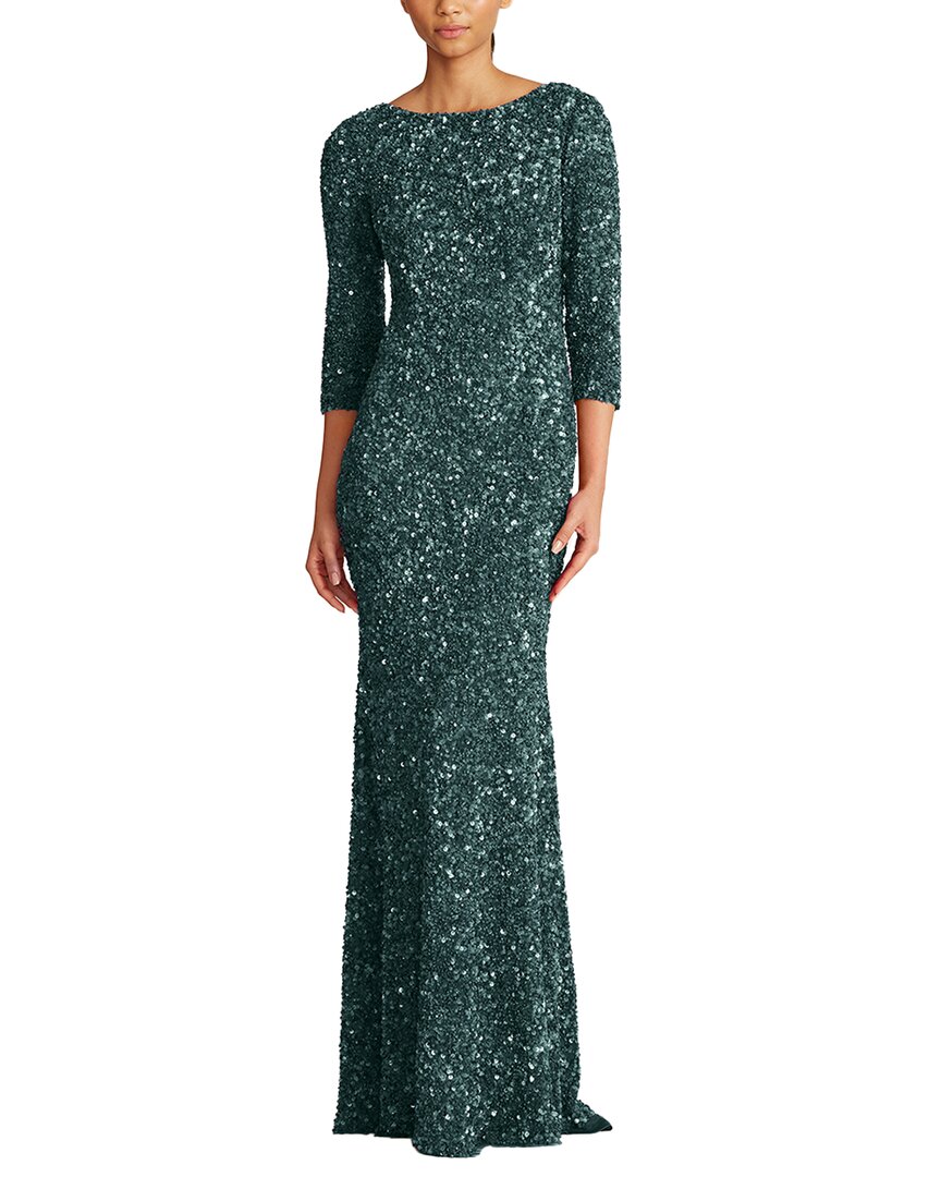 Theia Sequin Gown, Green / 6 Theia Sequin Gown, Green / 6