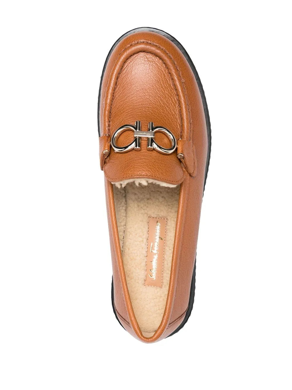Salvatore Ferragamo Ferragamo Rolo Shearling-Lined Loafers | ShopSimon