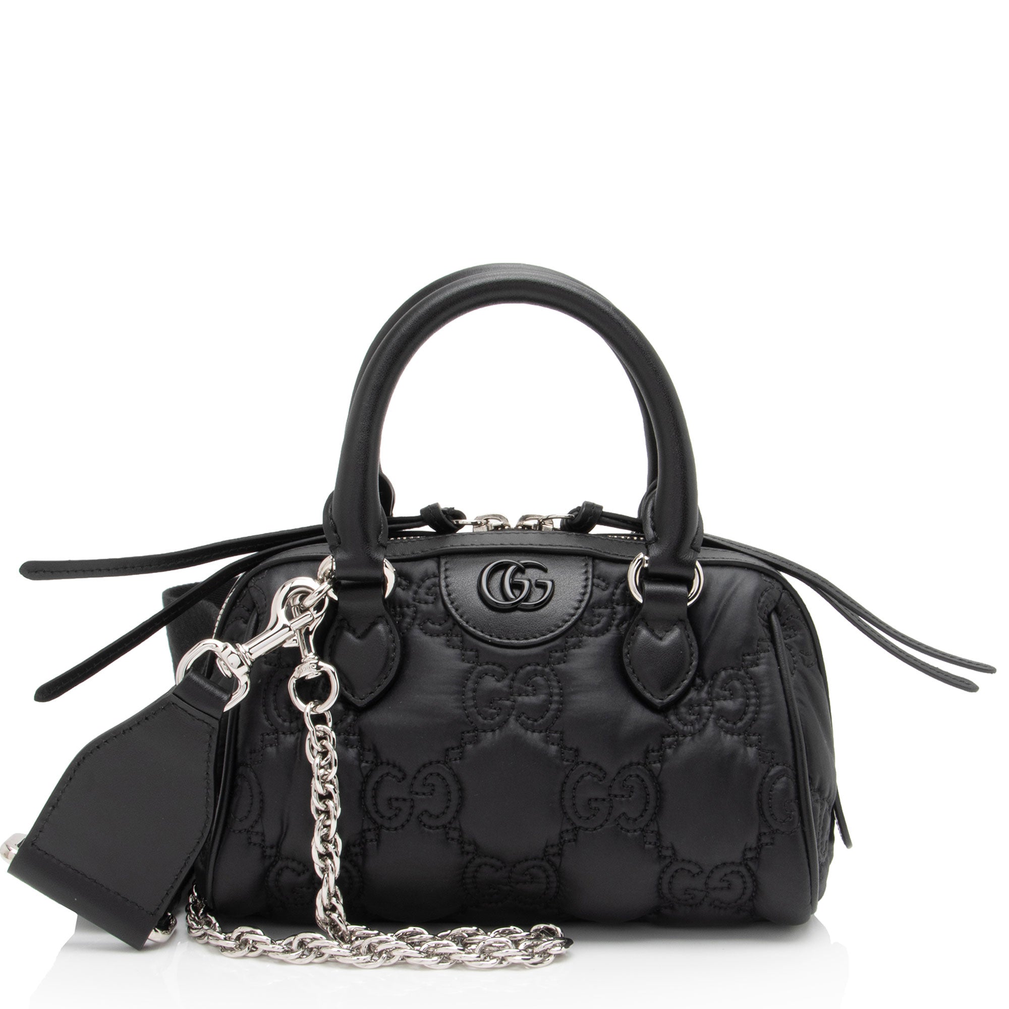 Gucci Gucci Jumbo GG Matelasse Nylon Mini Bowling Bag,Specials : American Fashion Style Bags On Sale